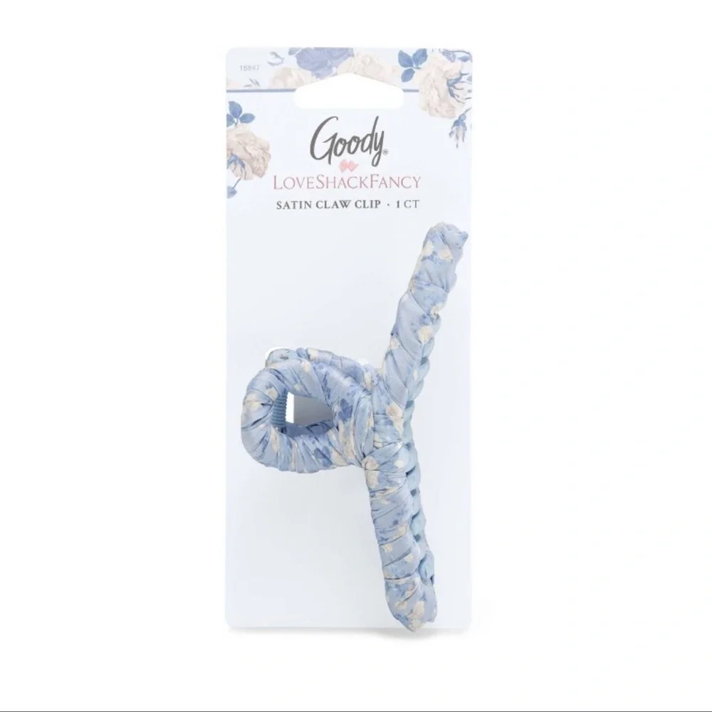 LoveShackFancy X Goody 🎀 Everblooming Rosettes Fabric Wrap Claw Clip NWT